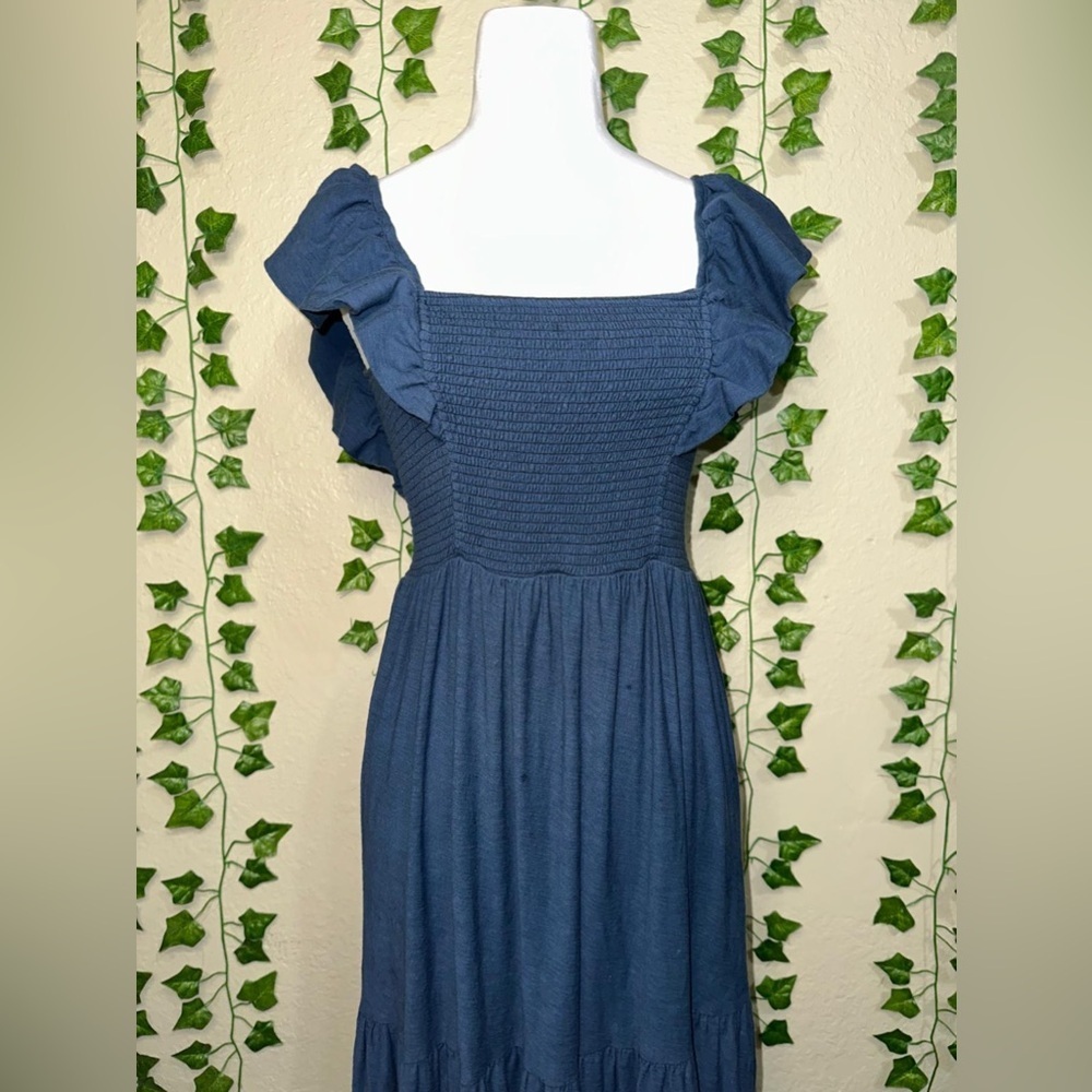 Nation Ltd. Gwen Tie Back Dress- French Navy XS - Picture 8 of 8
